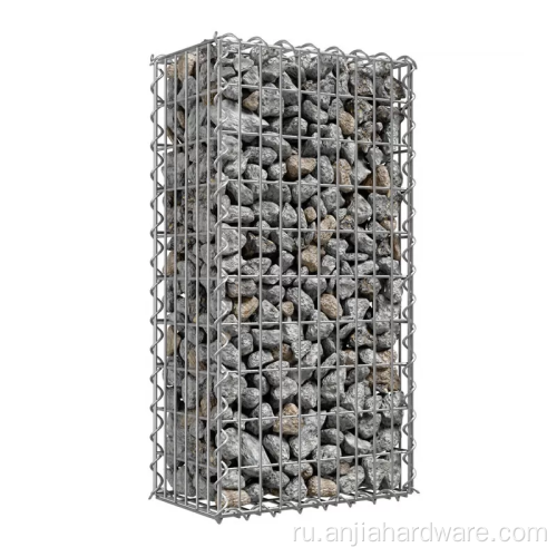 Горячий оцинкованный Gabion Cage для камня